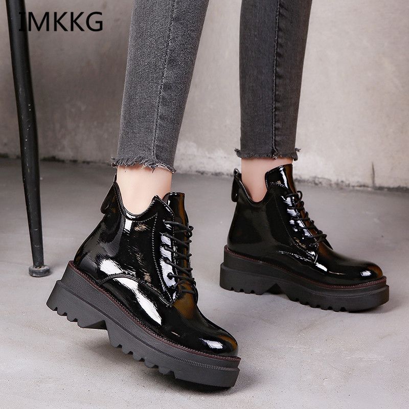 Acheter 2019 Nouvelles Bottes Pour Femmes Printemps Martin Chaussures Femme Extérieure Bottes Western À Talons Hauts Plateforme Féminine Boot V380 De $34.42