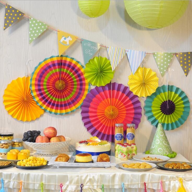 ful tissue paper fans