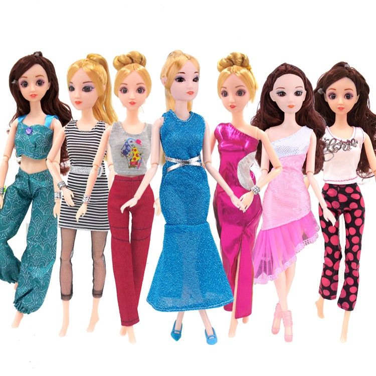 fashion vest and pants clothes for barbies princess dolls gift for