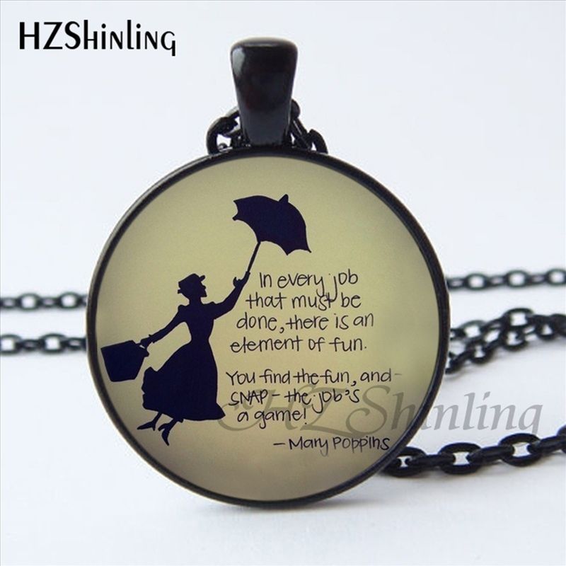 Großhandel Neue Mode Mary Poppins Halskette Trendy Glaskuppel Kunst Großhandel Neue Mode Mary Poppins Halskette Trendy Glaskuppel Kunst