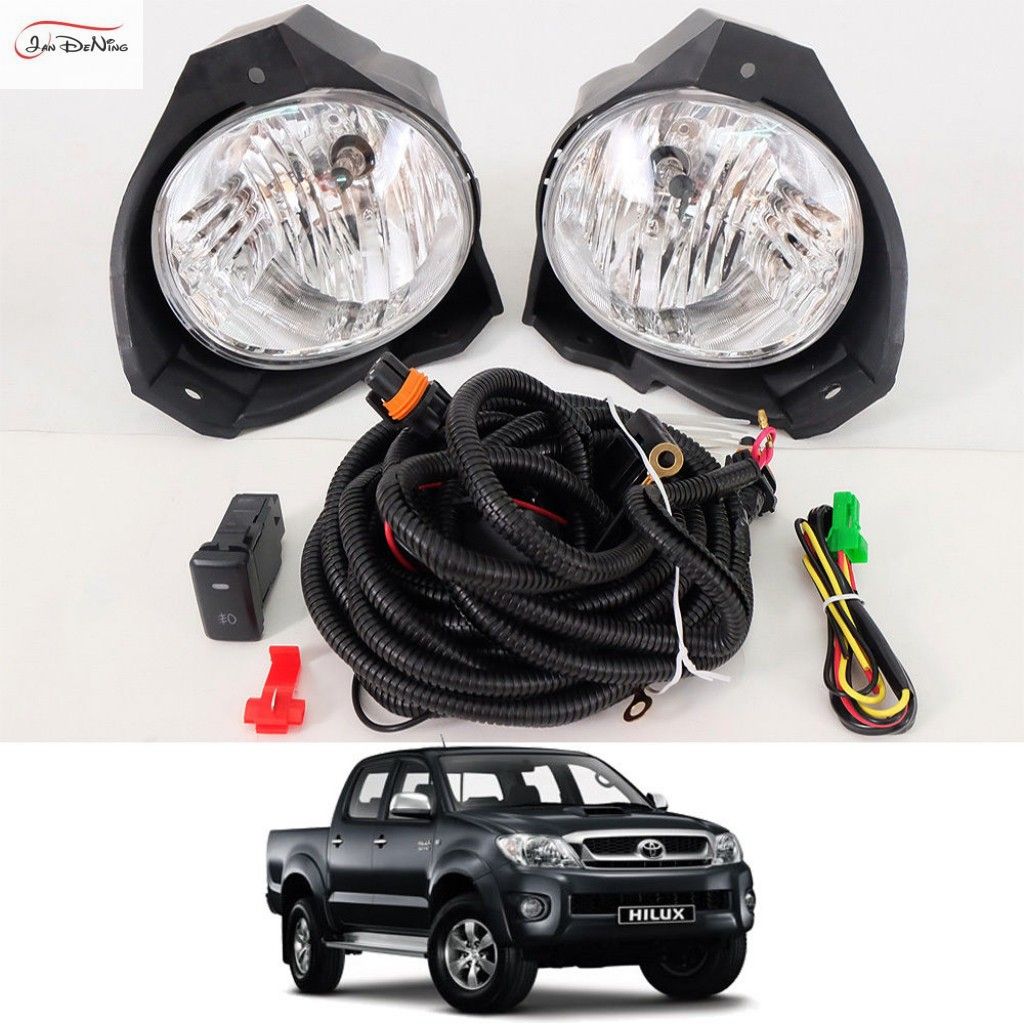 Car Fog Lights For TOYOTA HILUX VIGO 2008 2010 Clear Front Fog Lamp