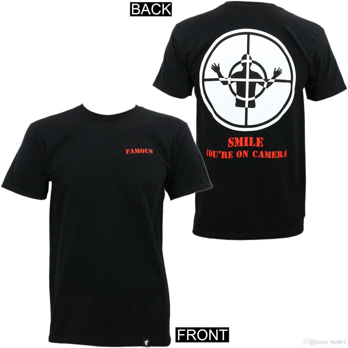famous stars straps smile t shirt black s m l xl 2xl 3xl new t