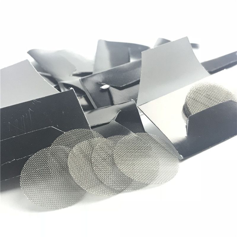 2021 Glass Smoking Pipe Screens With 20mm Sliver Steel Ccreen Filter Screen For Dry Herb Tobacco