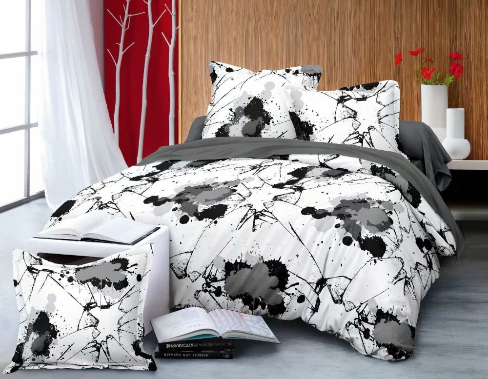Modern Stripe Printed Bedding Set Queen Size Duvet Cover Bed Modern Stripe Printed Bedding Set Queen Size Duvet Cover Bed Linen Quilt Comforters Sets Comforter From Instrumenthome