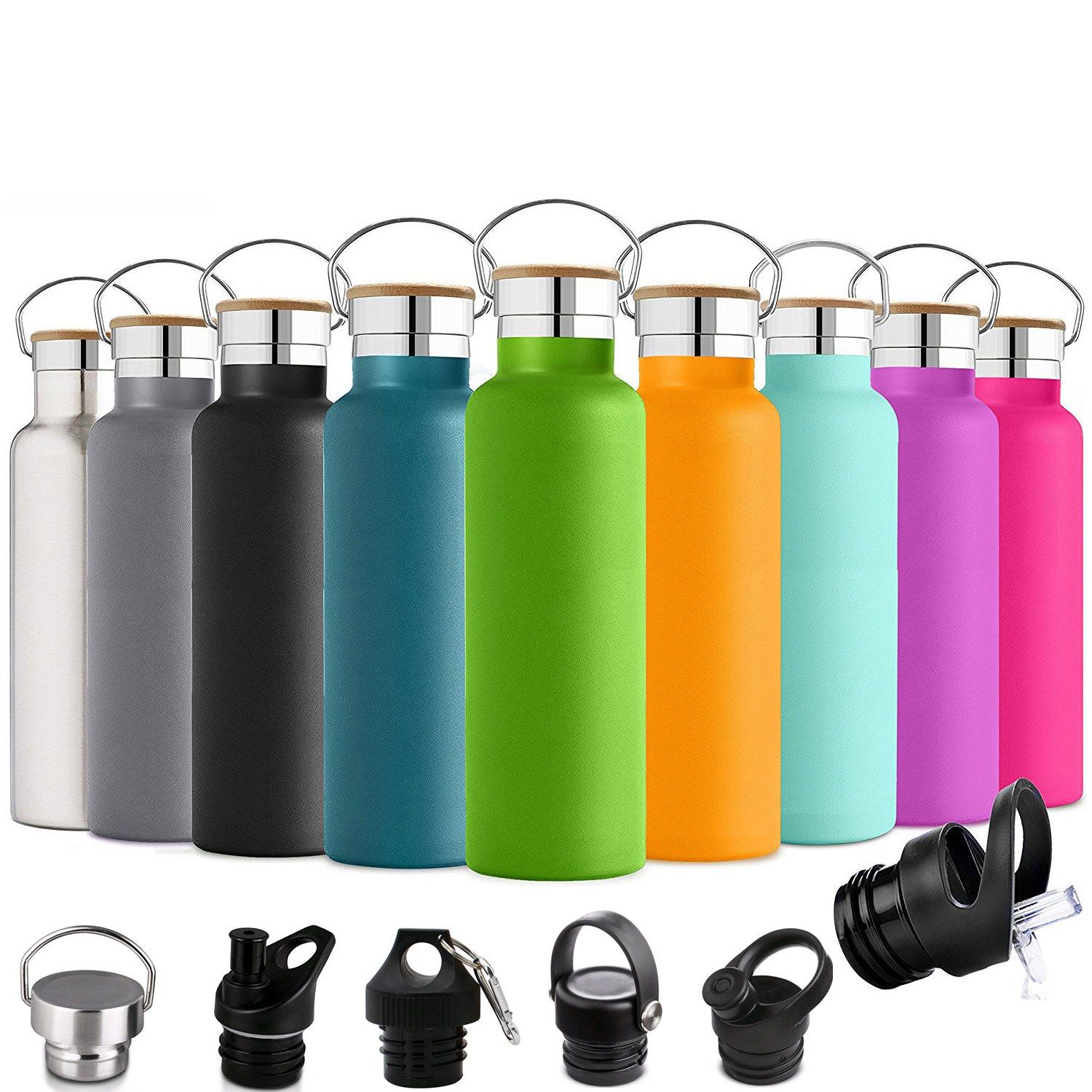 2020 Double Vaccum Stainless Steel 500ml Sports Travel Water Bottle BPA