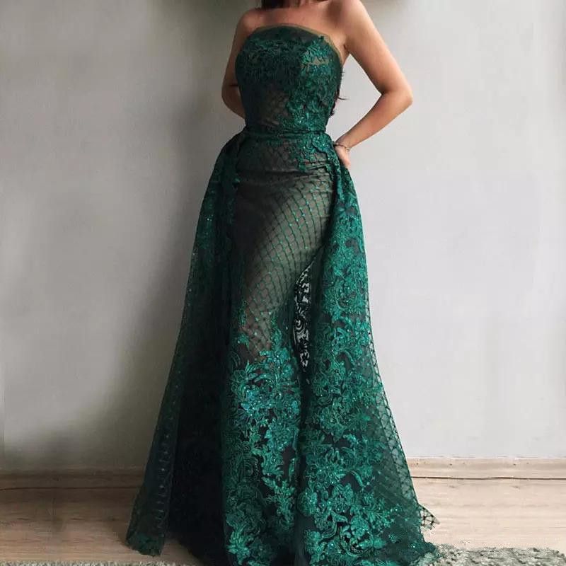 dark green glitter dress