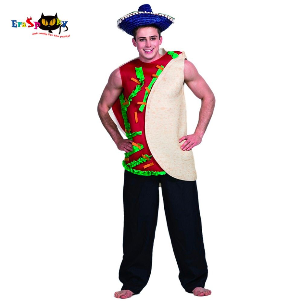 Acheter Hommes Hamburger Sandwich Mexicain Taco Costume Carnaval Partie Adulte Mâle Cosplay Tenues Vêtements Costumes D\u0027Halloween De $35.41 Du Philipppe