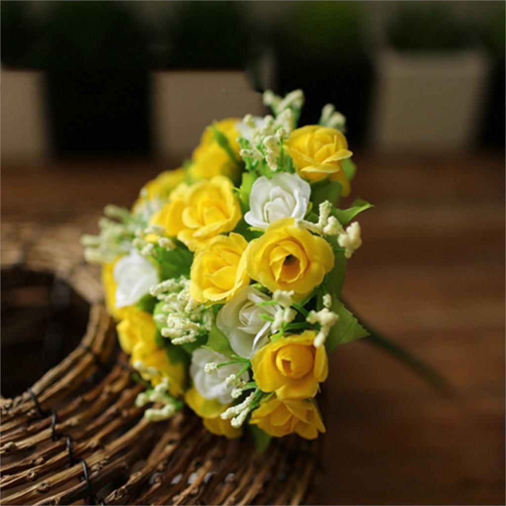 2019 21 Heads Artificial Flowers Mini Rose For Decoration Home Room