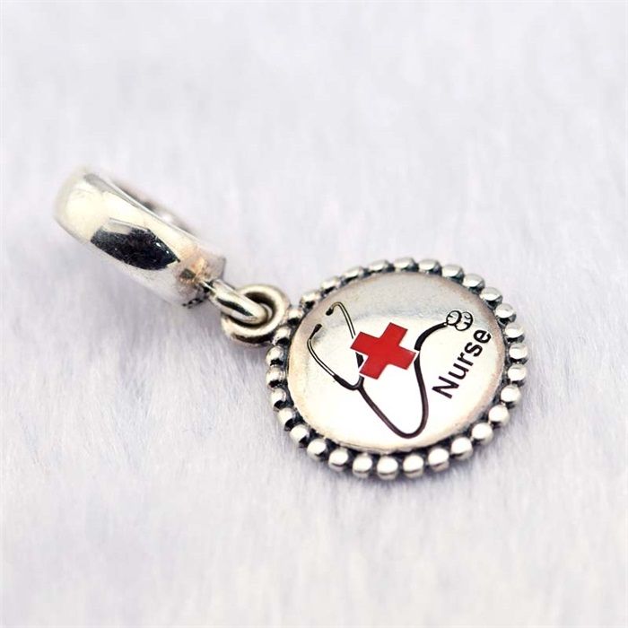 2019 Nurse Dangle Charms S925 Silver Fits For Pandora Style Bracelet