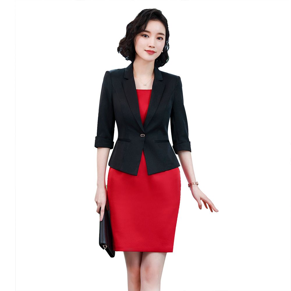 فيروس سعيد اللوحة القماشية vestido negro con saco rojo - tropicanaetrade.com