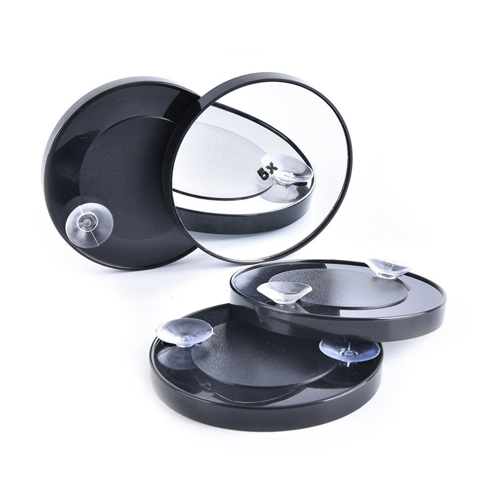 1pc 3 5 10 15x Magnifying Make Up Shaving Travel Bathroom Shower Suction Cup Beauty Mirror Black