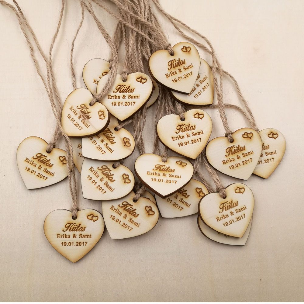 Wholesale Personalized Wedding Favor Tags Rustic Bridal Shower
