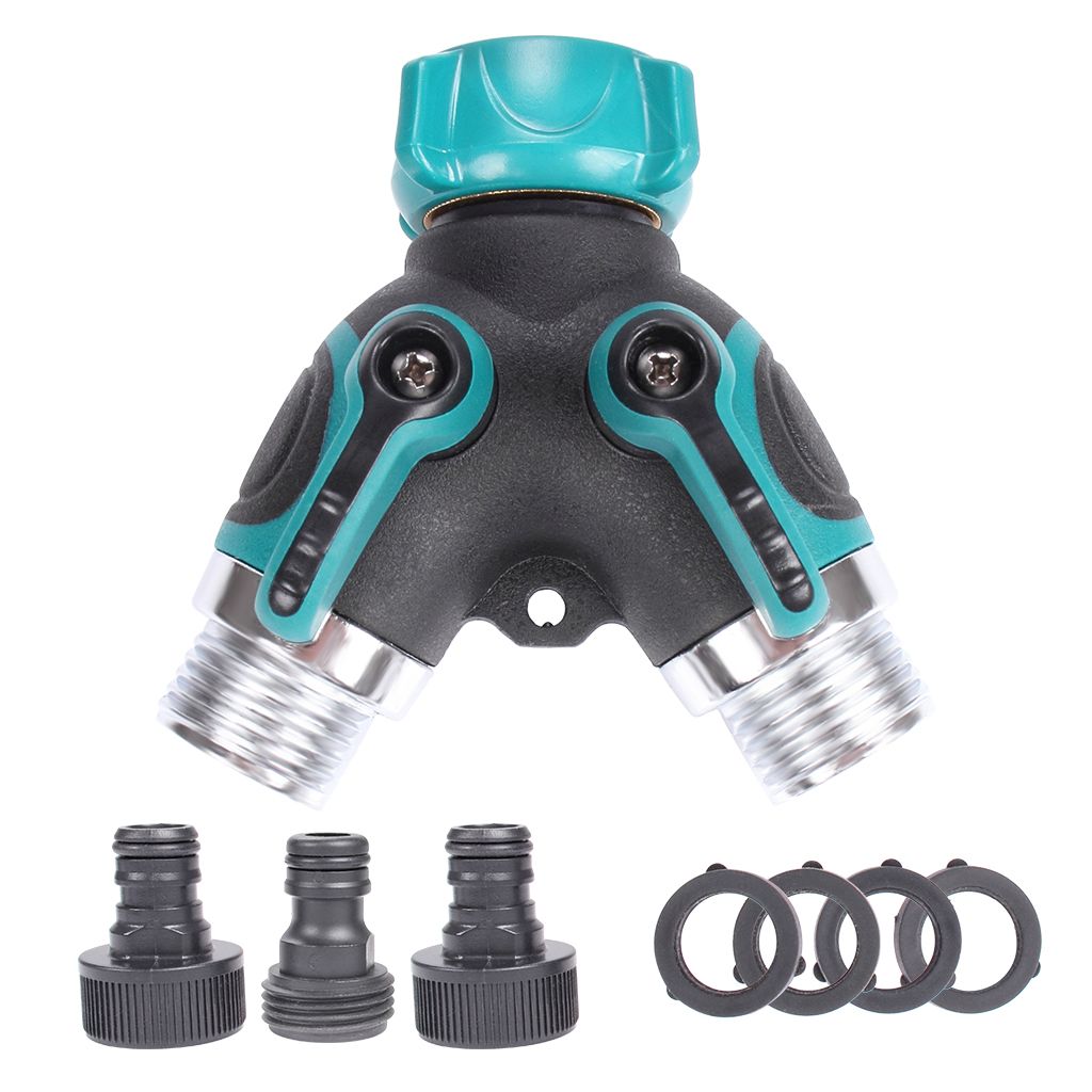 2021 2 Way Garden Water Pipe Connectors Y Shape Water Diverter Adapter For Garden And Home Life