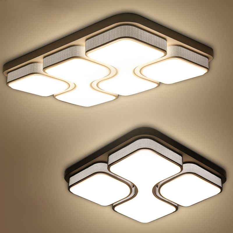 Black White Modern Led Ceiling Lights For Living Room Bedroom 95 Black White Modern Led Ceiling Lights For Living Room Bedroom 95 265v Indoor Lighting Lamp Fixture Luminaria Teto Up And Down Light Ufo