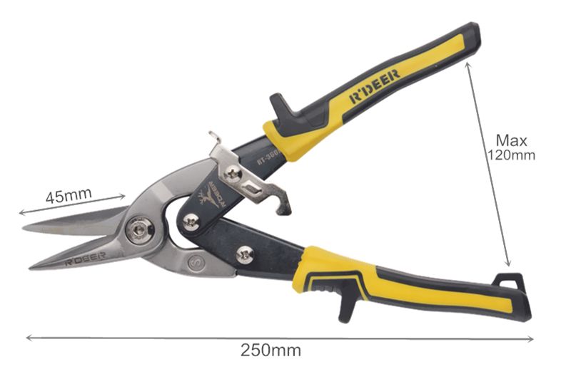 2019 10/250mm Metal Scissors Snips Aviation Scissors Iron/Stainless ...
