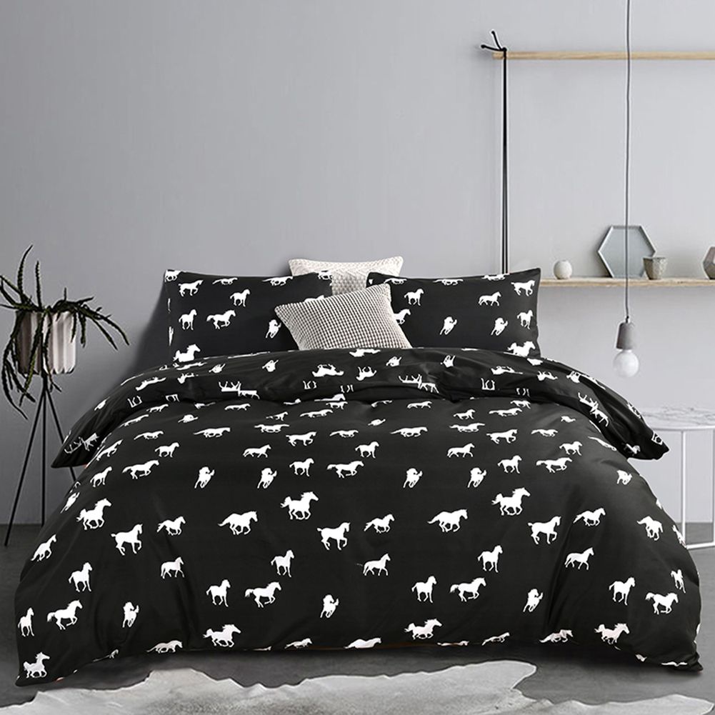 Boho Duvet Cover Set Animal Print Microfiber Fabric Home Bedding Red Chinese Duvet Covers Best Queen