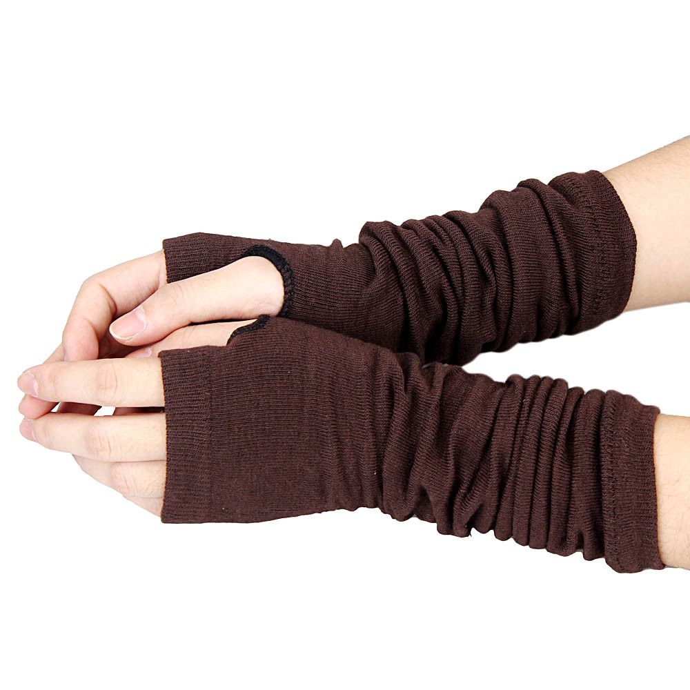 2020 2018 Wholesale Warm Knit Wool Fingerless Gloves Ladies Winter Knitted Half Finger Cuff