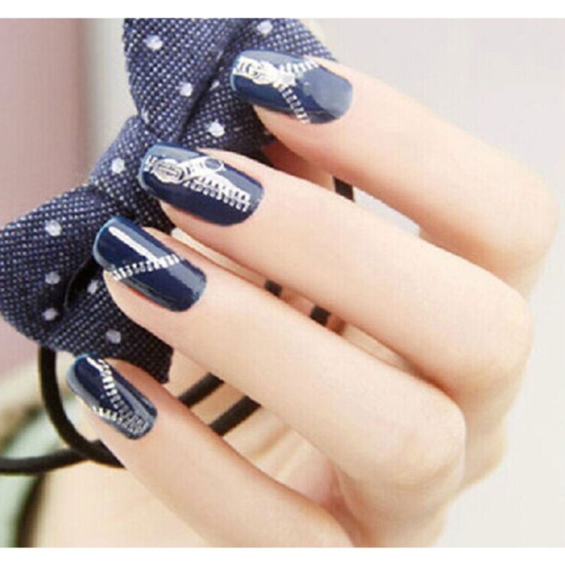 Sheets Gold Zipper 3d Designs Nail Art Stickers Decals Manicure Sheets Gold Zipper 3d Designs Nail Art Stickers Decals Manicure
