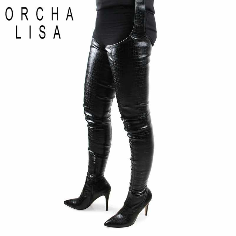thigh high holster boots