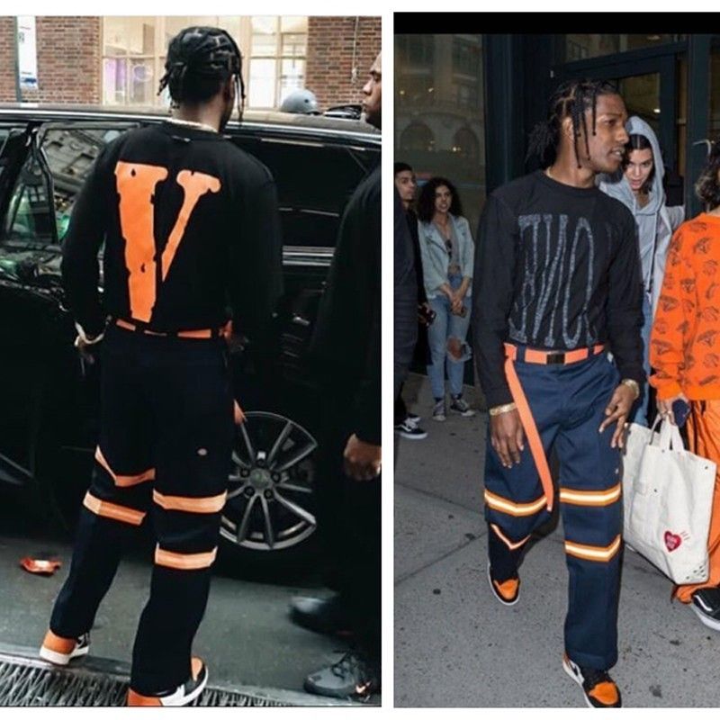 asap rocky track pants