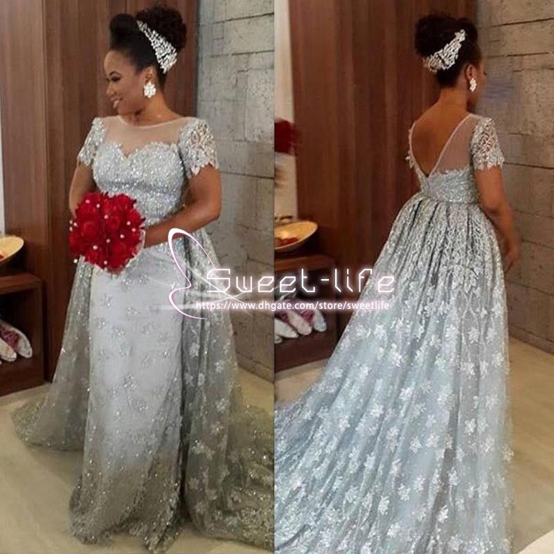 gray plus size dress for wedding