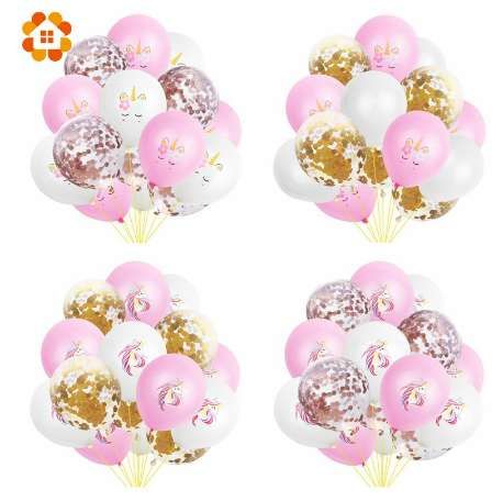 15 Cartoon Unicorn Balloons Confetti Air Balloons Wedding Ballons 15 Cartoon Unicorn Balloons Confetti Air Balloons Wedding Ballons