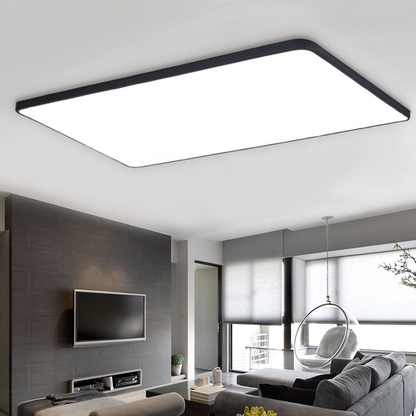 2018 Ultra Thin Iron Acrylic Led Ceiling Lights For Living Room 2018 Ultra Thin Iron Acrylic Led Ceiling Lights For Living Room Dining Hall Home Lighting 70w 44w 32w Modern Lamp Fixture From Grege