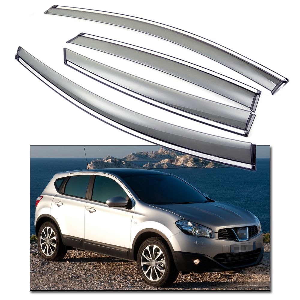 2020 New Front & Rear Window Visor Deflectors Vent Shade Fit For Nissan
