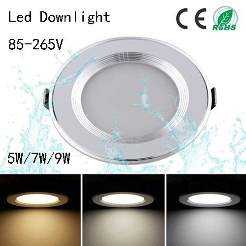 Dimmable Led Downlights 5w 7w 9w 12w 110v 220v Waterproof Dimmable Led Downlights 5w 7w 9w 12w 110v 220v Waterproof Ceiling Downlight Lamps Lamp Home Indoor Lighting Recessed