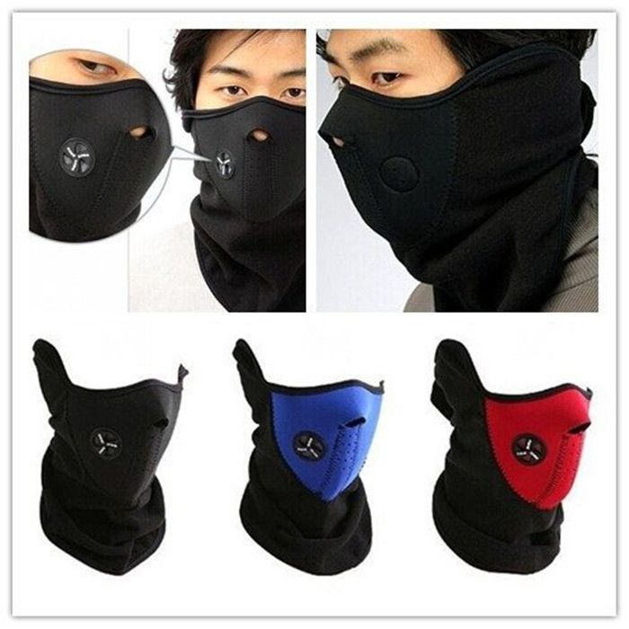 Neck Warm Winter Cold Weather Half Face Mask Motorcycle Face Mouth Ski ...
