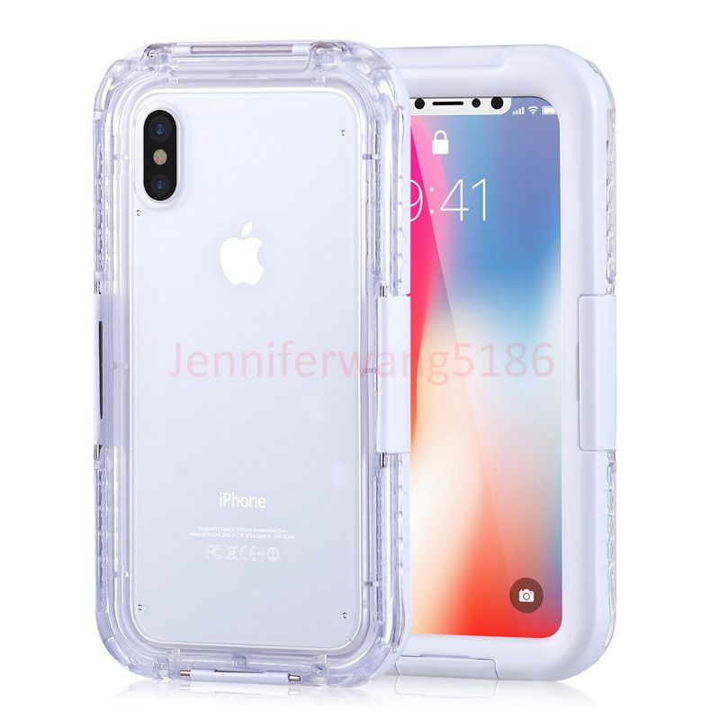 New High Quality Waterproof Phone Cases for Samsung S8 S7 S6 Note5 Underwater Full Cover Case For iPhone X 8/7/6 plus