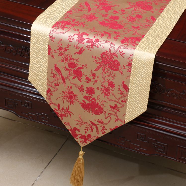 Großhandel Extra Lange Decor Elegante Damast Tischläufer Für ... Großhandel Extra Lange Decor Elegante Damast Tischläufer Für ...