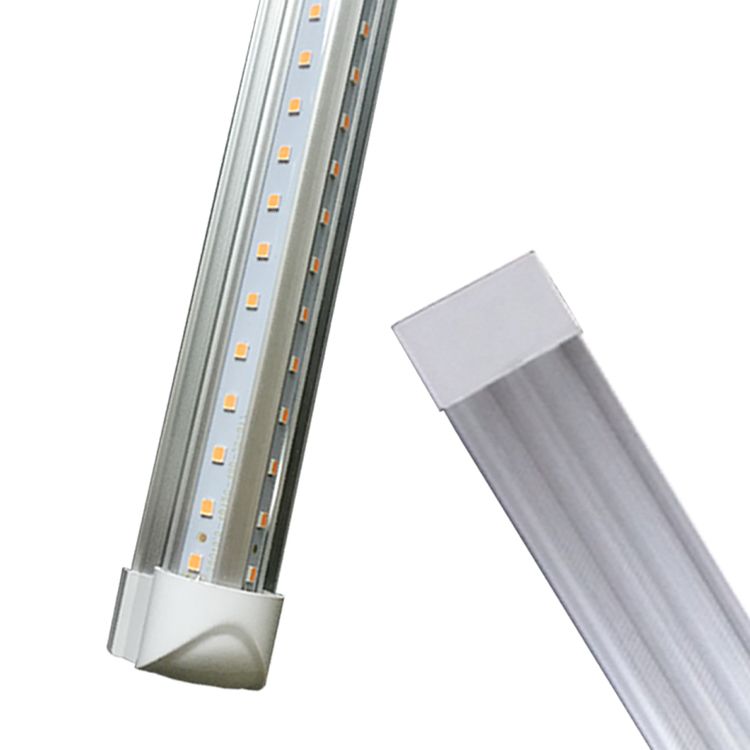 T8 Led Light Whole V Shape Integrated 4ft 5ft 6ft 8ft Fluorescent Fixture Cold White 6500k Double Sides Ac85 265v