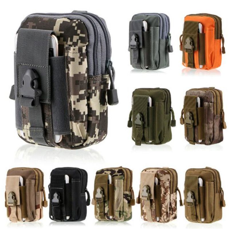 Universal Outdoor Tactical Holster Military Molle Hip Waist Belt Bag