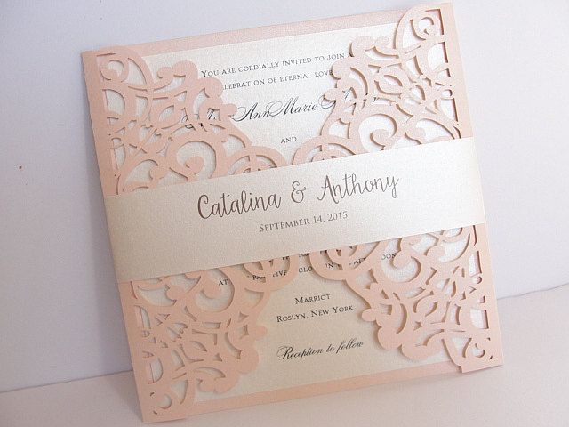 2018 Bush Free Printed Wedding Invitations Cards With Belt Rustic