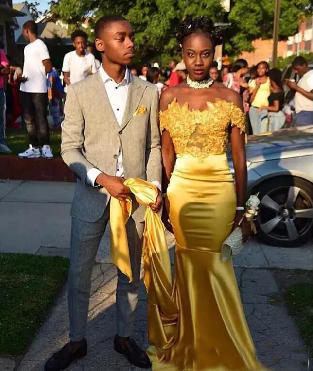 bright gold dress