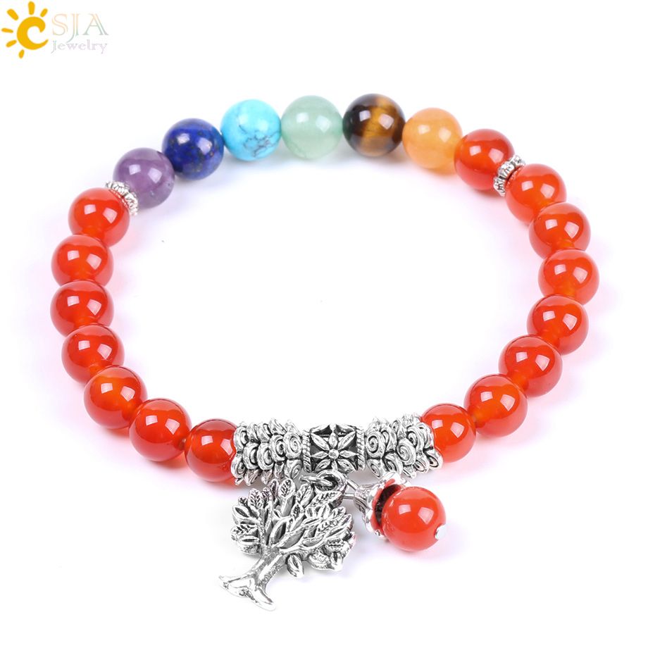 Pulsera De Cuentas Naturales Pulsera De Árbol De Vida De De Pulsera De Cuentas Naturales Pulsera De Árbol De Vida De De