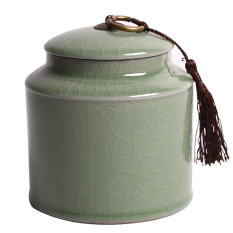 Porcelain Candy Jar With Cover Ceramic Tea Storage Bo For Dried Fruit Spice Coffee Powder Organizer Jars Home Decoration