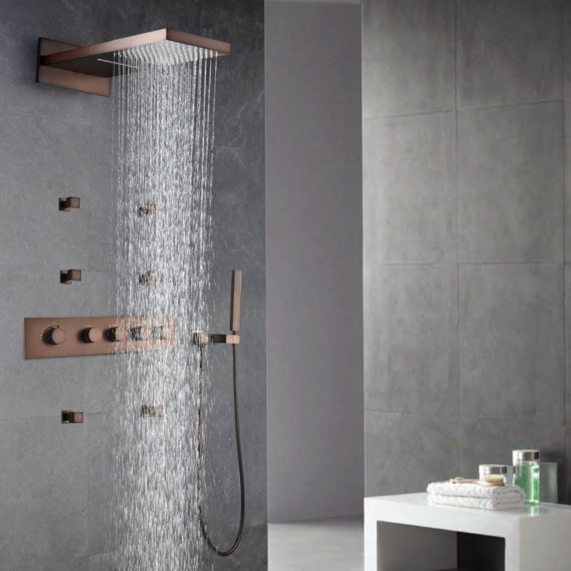 2019 Orb Rainfall Shower Head Oil Rubbed Bronze Thermostatic 2019 Orb Rainfall Shower Head Oil Rubbed Bronze Thermostatic Faucet Sets Spray Jets Massage Spa Waterfall Showers From Setsail411