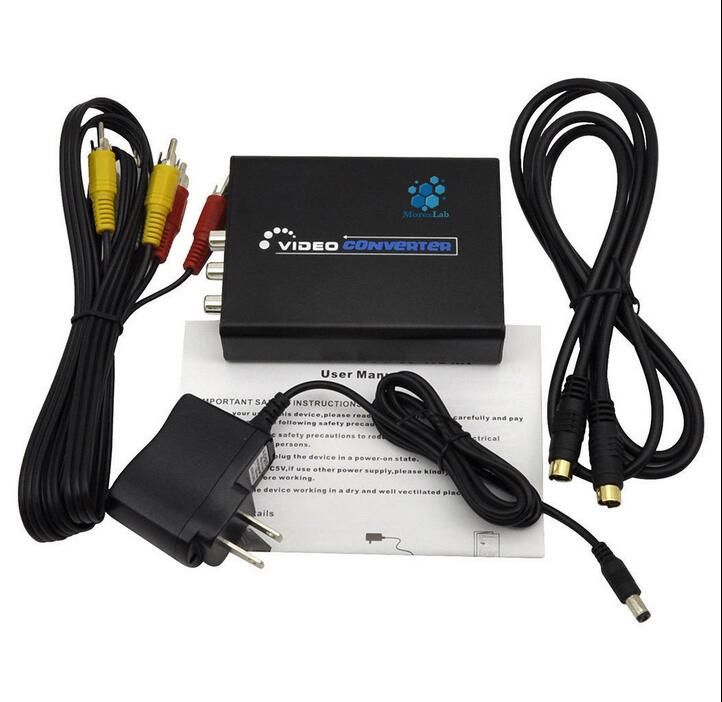 HDMI to 3RCA AV CVBS Composite /& S-Video R//L Audio Converter Adapter Upscaler