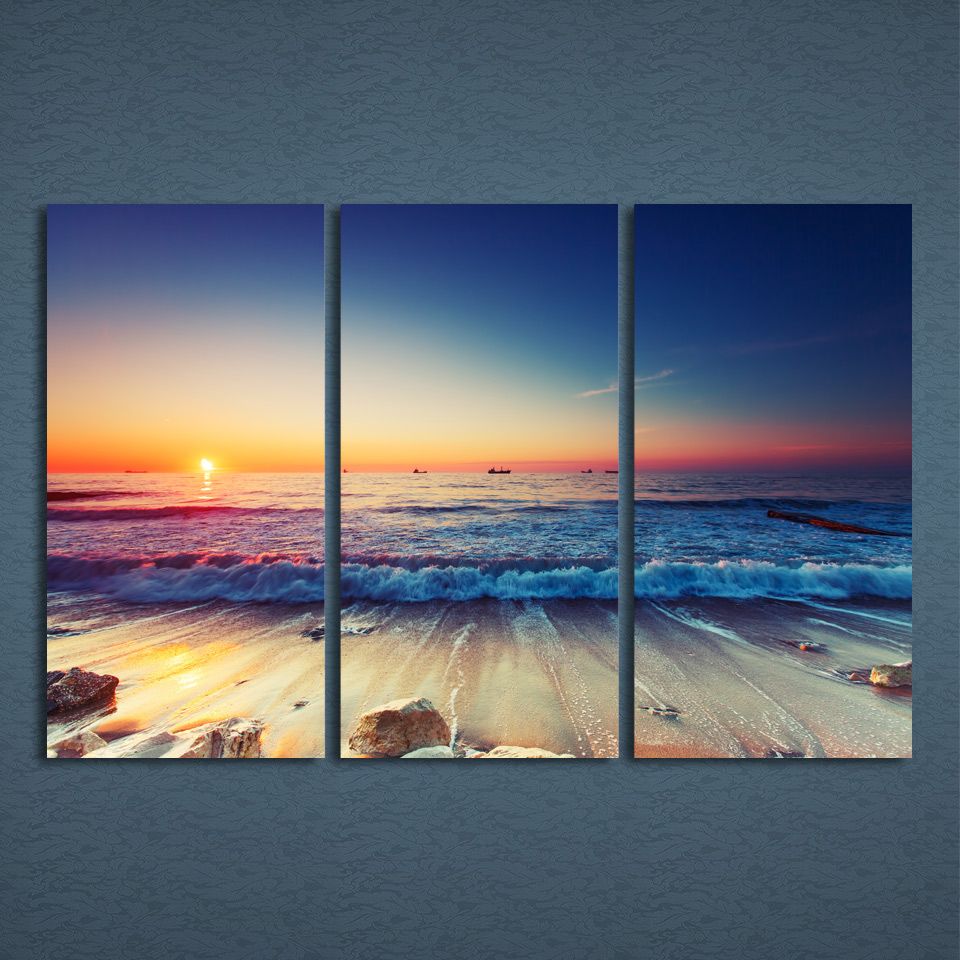 Download Strand sonnenaufgang wandkunst Free