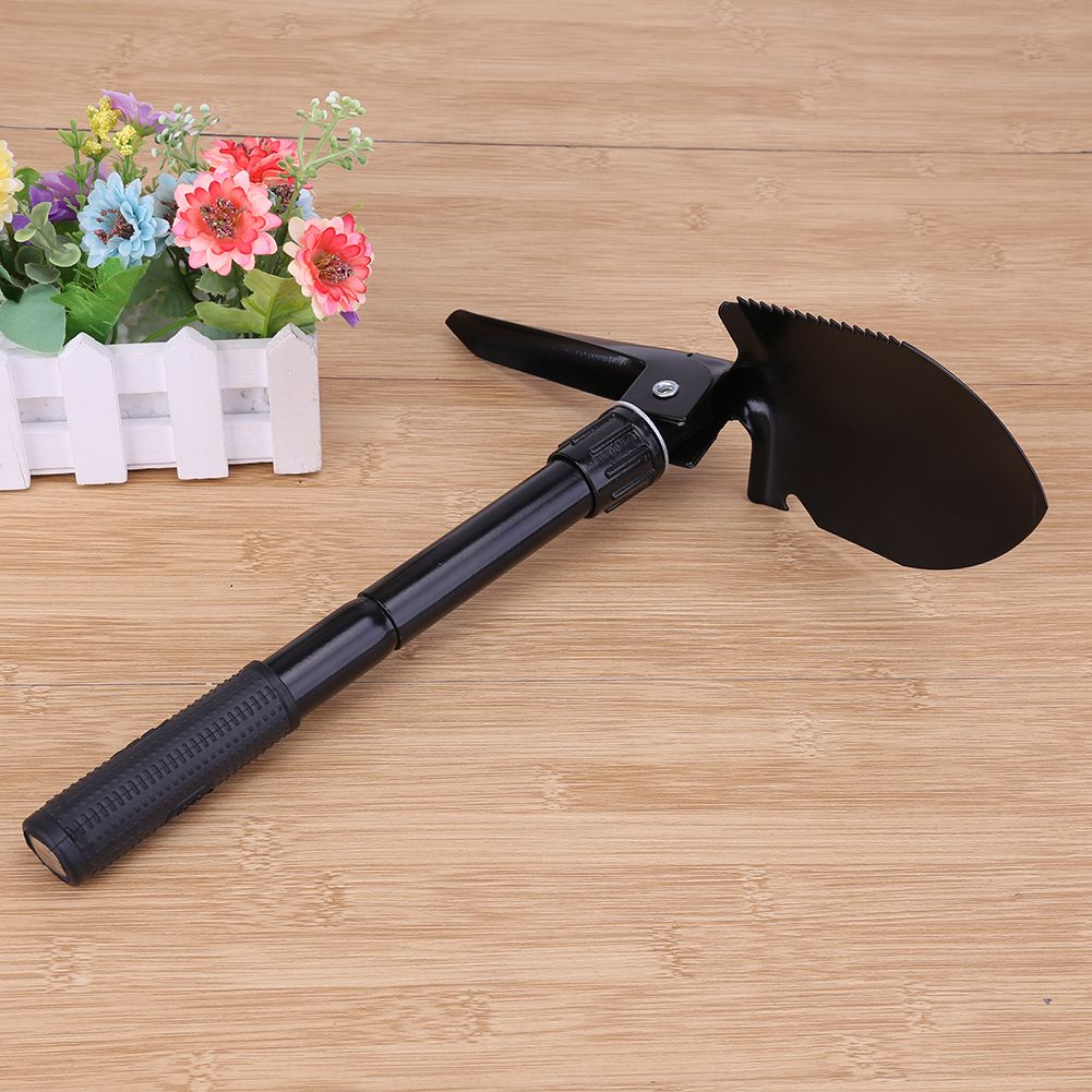 3 In 1 Multi Function Ultra Lightweight Survival Folding Shovel Spade Trowel Portable Camping