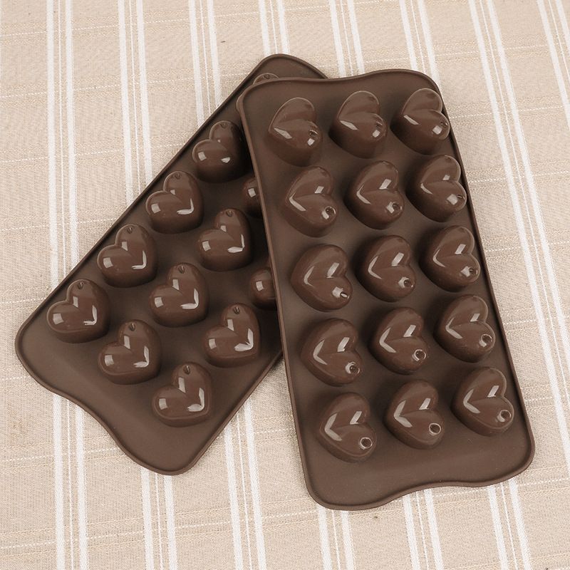 2021 Mini Heart Silicone Chocolate Mold 3D Heart Shape