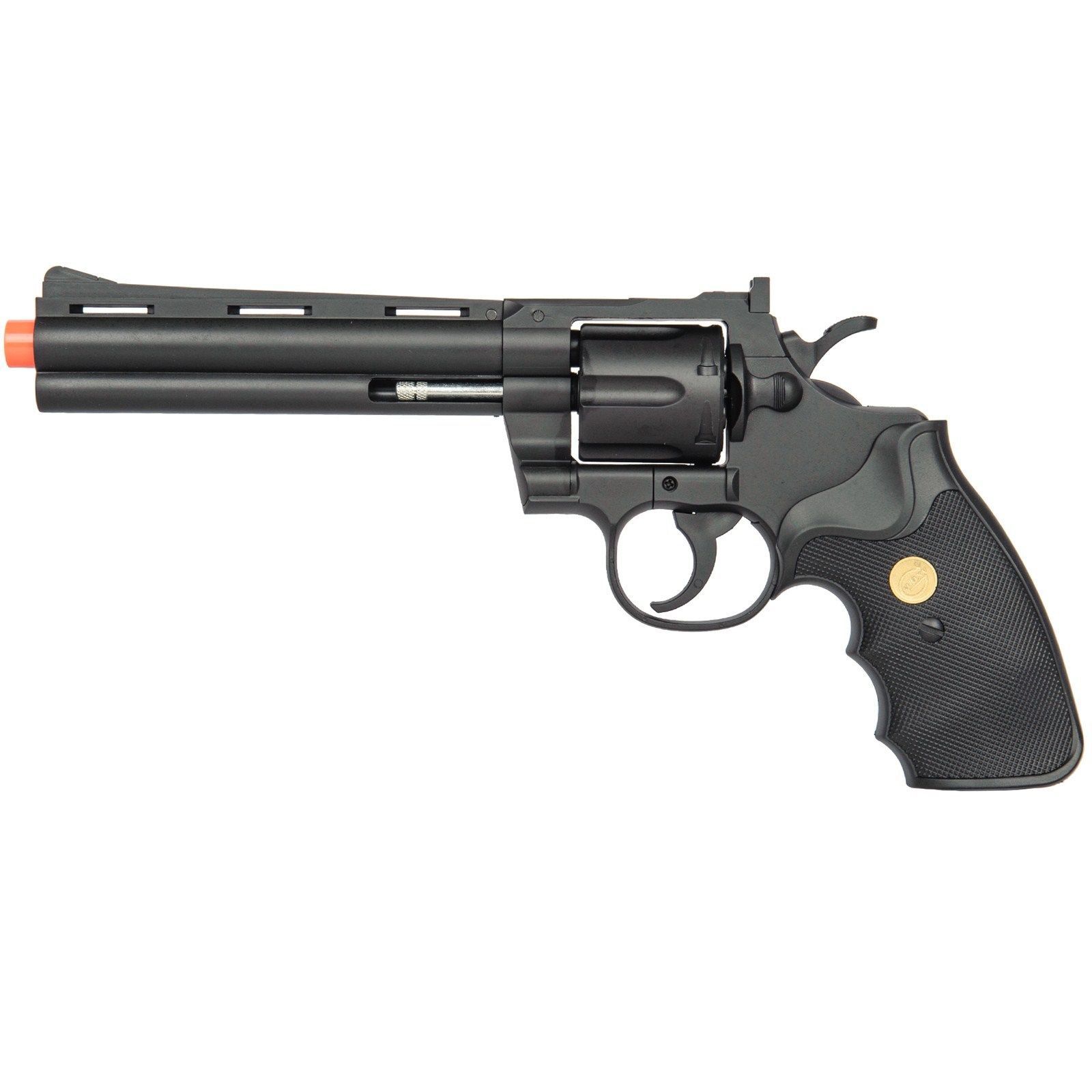 NEW 357 MAGNUM REVOLVER FULL SIZE SPRING AIRSOFT PISTOL HAND GUN w/ Shells 6mm BB