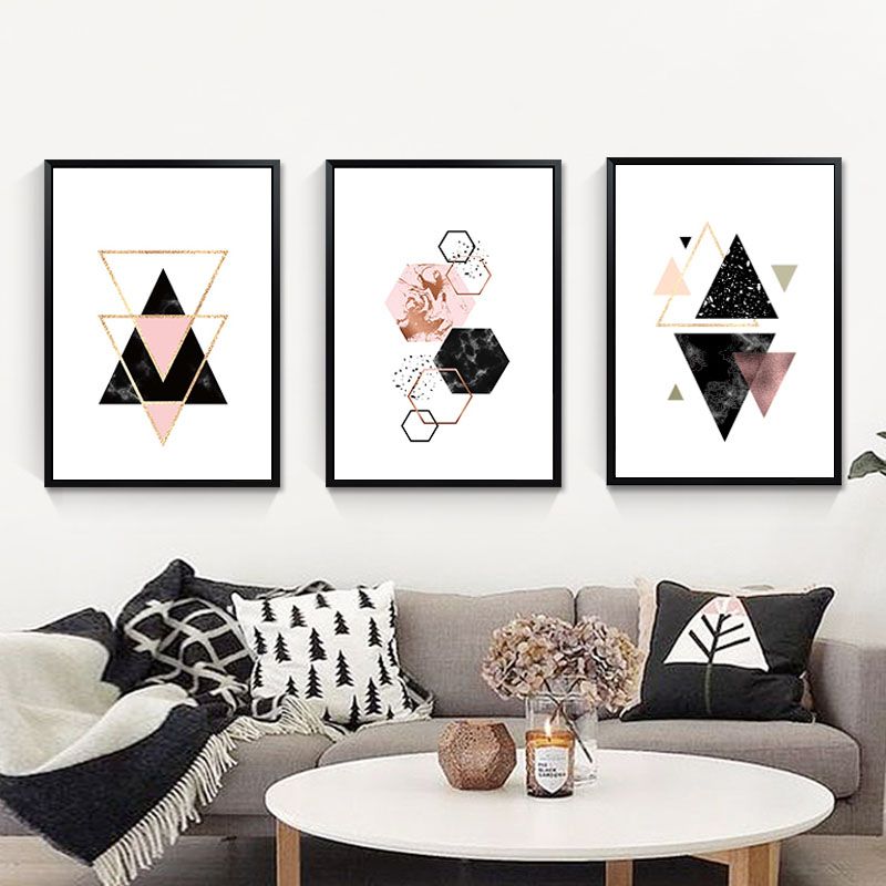 Geometric Wall Art Posters And Prints Decoracion Nordica Canvas Painting Pictures For Living Room Unframed