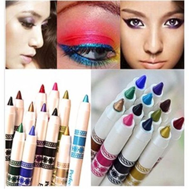 Acheter Nouvelle Vente Chaude 12 Couleur Glitter Lip Liner Eye Shadow Eye Liner Crayon Stylo Cosmetique Maquillage Ensemble De 7 18 Du Lin And Zhang Dhgate Com