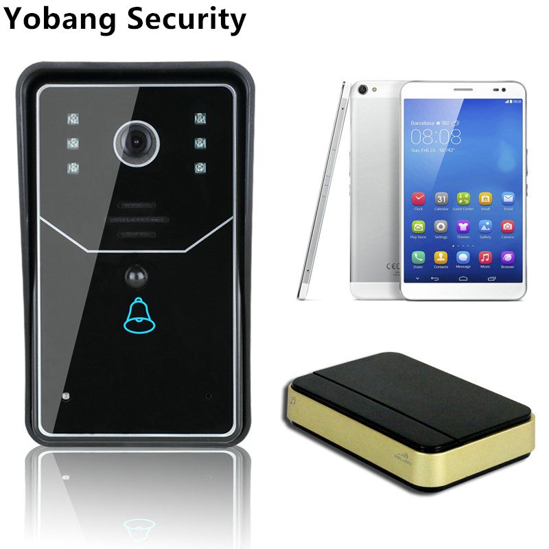 Yobang Security Wifi Door Intercom Phone Wireless Yobang Security Wifi Door Intercom Phone Wireless Remote Surveillance Network Motion Detection Front Monitor