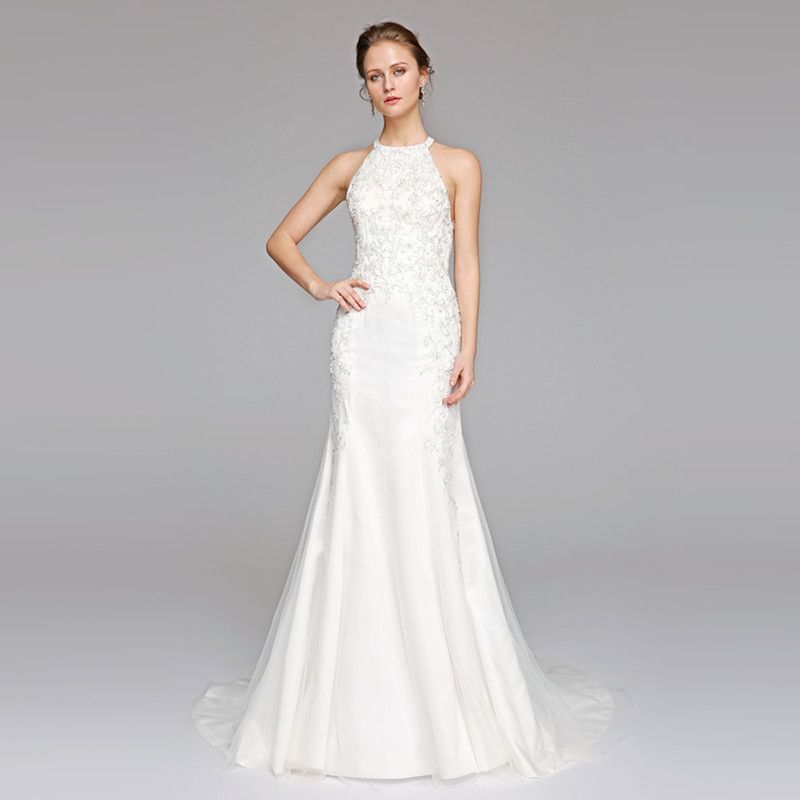 High Trumpet Wedding Dress