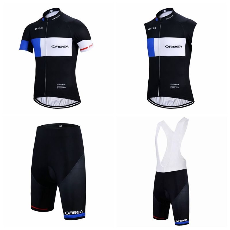 orbea team cycling short sleeves jersey bib shorts sleeveless vest