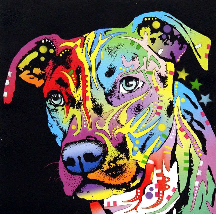 2018 Yj Art Angel Pit Bull Artwork Unframed Modern Canvas Wall 2018 Yj Art Angel Pit Bull Artwork Unframed Modern Canvas Wall For Home And Office Decoration Oil Painting Animal Frame From